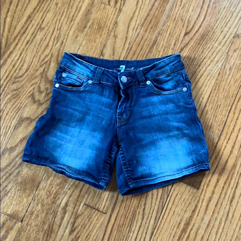 Girls 7 for all mankind denim shorts size 10
